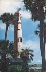 Apollo 11 Saturn V Rocket on Crawler-way, Kennedy Space Center Postcard