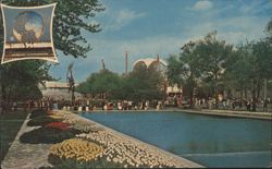Pool of Reflections, Court of Peace, New York World's Fair Postcard