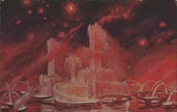 Fountain of the Planets, Pool of Industry, NY World's Fair Postcard