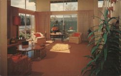 Townhouse Manors, Leisure World Living Room, Laguna Hills Postcard