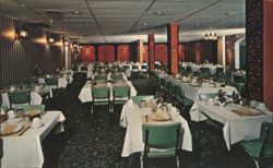 THE SAN-DAR SMORGASBORD Restaurant Interior Bellville OH Postcard