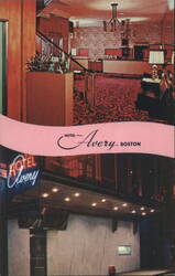Hotel Avery Boston Interior & Exterior, Avery & Washington Sts Postcard