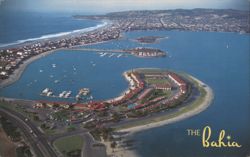 The Bahia Mission Bay Park San Diego CA Aerial View Postcard
