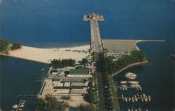 Municipal Pier & Casino, Spa Beach, Pool, Solarium Postcard