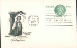 Nathan Hale Patriot First Day of Issue Commemorative Postcard