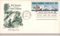 Boy Scouts' Twelfth World Jamboree, First Day of Issue Postcard