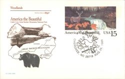America the Beautiful: Great Smoky Mountains, Deer, Bear Postcard
