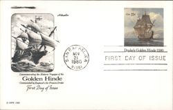 Golden Hinde First Day of Issue Commemorative Postcard