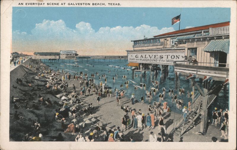 Galveston Beach, Sport Playground of the South Texas