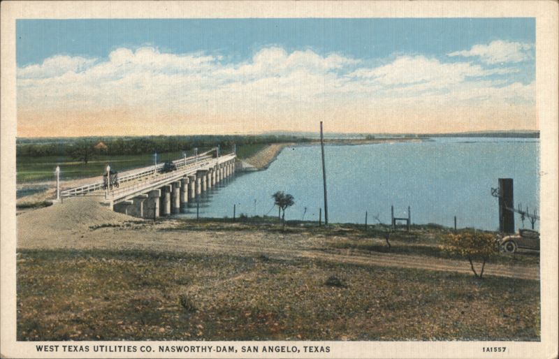 West Texas Utilities Co. Nasworthy Dam San Angelo