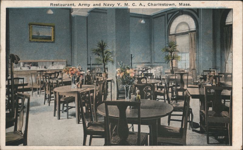 Restaurant, Army and Navy Y. M. C. A., Charlestown, Mass. Massachusetts