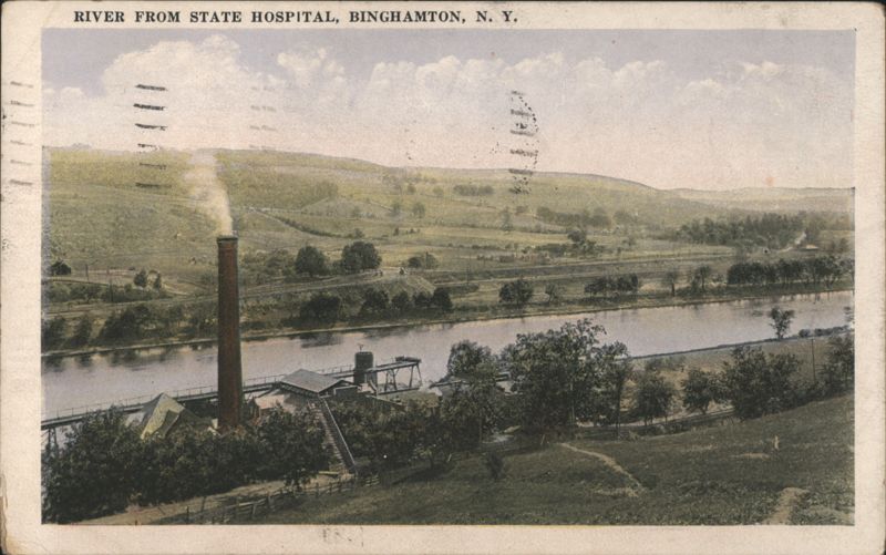 River from State Hospital, Binghamton, N. Y. New York