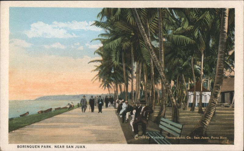 Borinquen Park, San Juan, Palm Trees & Walkway Puerto Rico