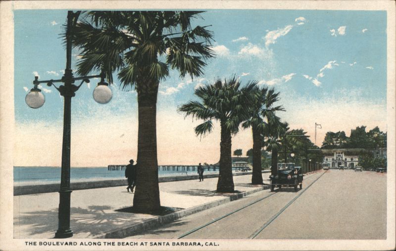 Boulevard Along the Beach, Santa Barbara, CA California