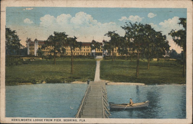 Kenilworth Lodge from Pier, Sebring, FL Florida
