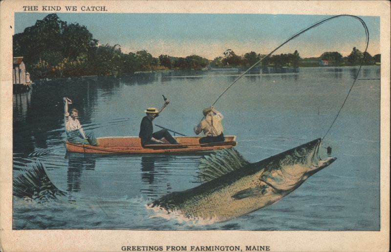 The Kind We Catch, Giant Fish Jumping, Farmington, ME Maine