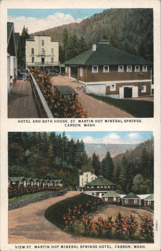 St. Martin Hot Mineral Springs Hotel & Bath House Carson Washington