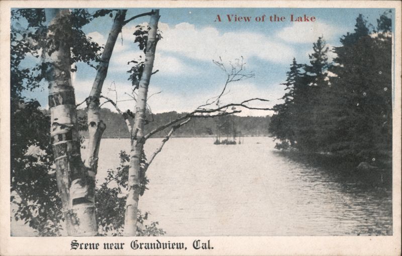 A View of the Lake near Grandview, California