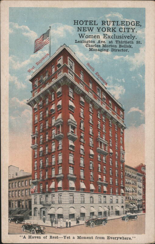 Hotel Rutledge, Women Exclusively, Lexington Ave. at 30th St. New York City