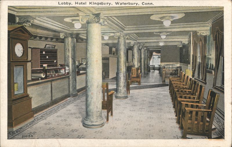 Hotel Kingsbury Lobby, Waterbury, CT Connecticut