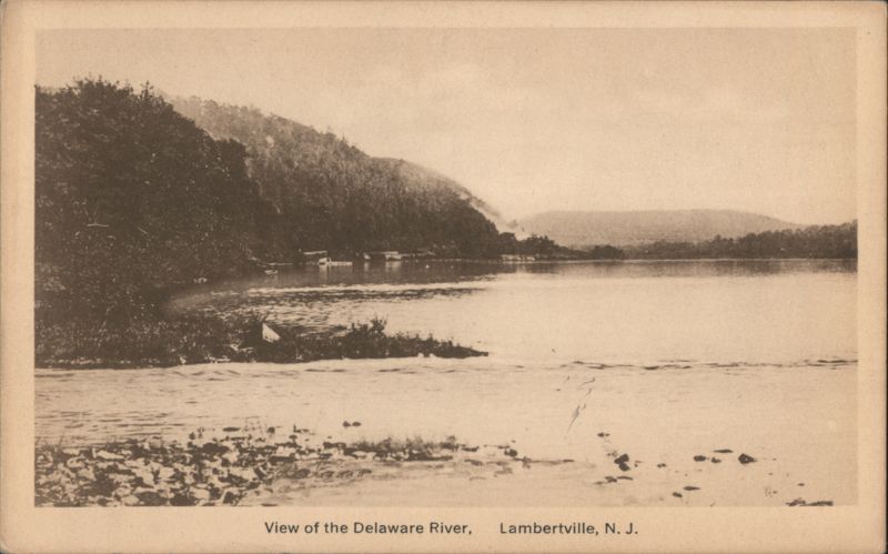 View of the Delaware River, Lambertville, NJ New Jersey