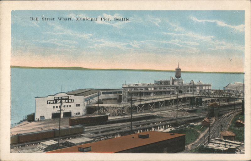 Bell Street Wharf, Municipal Pier Seattle Washington