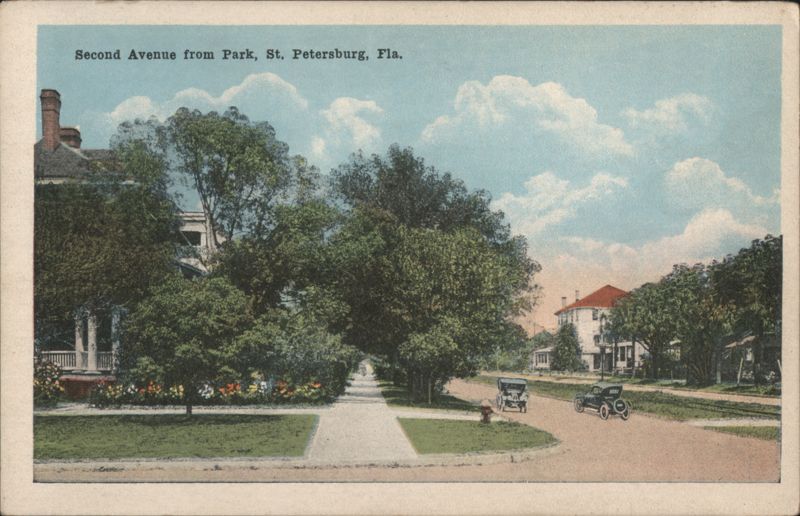Second Avenue from Park St. Petersburg Florida