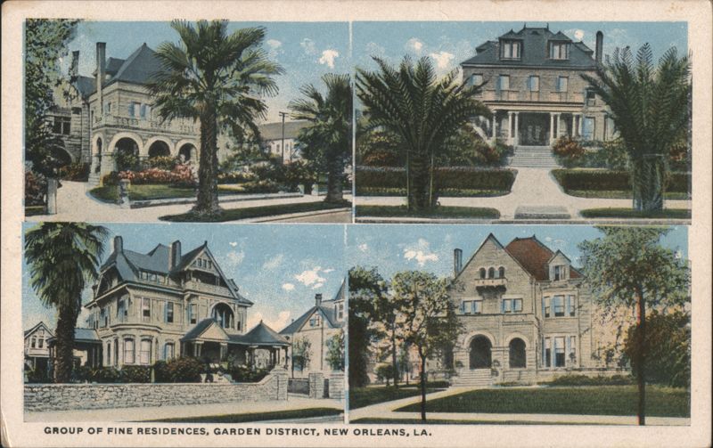 Garden District - Group of Fine Residences New Orleans Louisiana