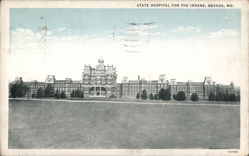 State Hospital for the Insane, Nevada, MO Missouri