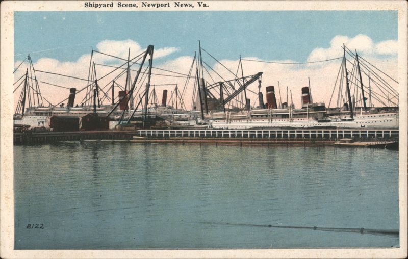 Shipyard Scene, Newport News, VA Virginia