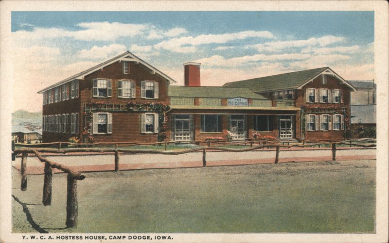 Y. W. C. A. Hostess House, Camp Dodge, IA Iowa