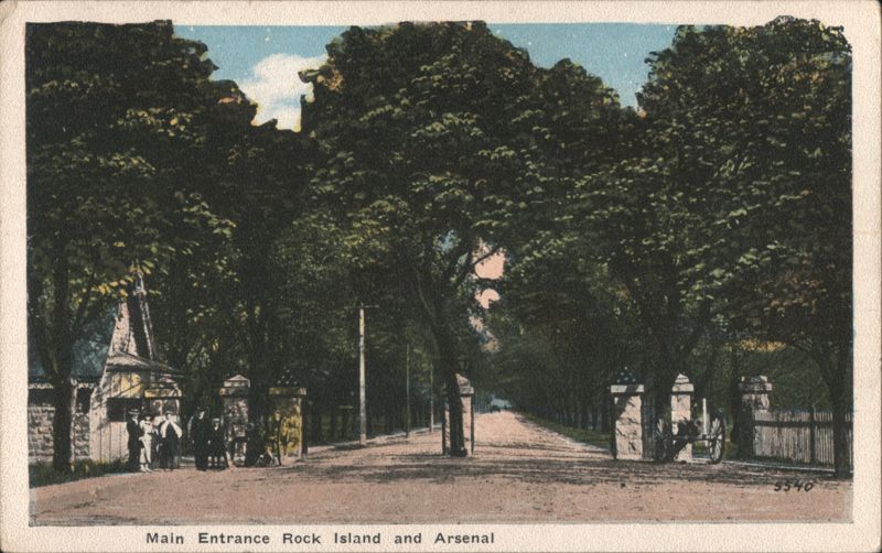 Main Entrance Rock Island and Arsenal Illinois