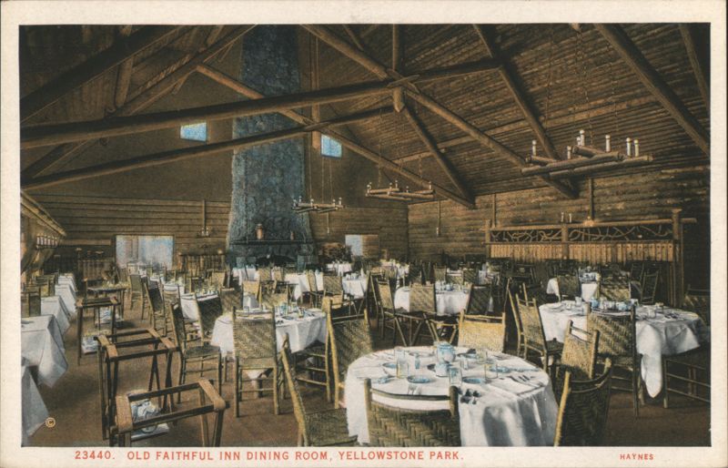 Old Faithful Inn Dining Room, Yellowstone Park Yellowstone National Park