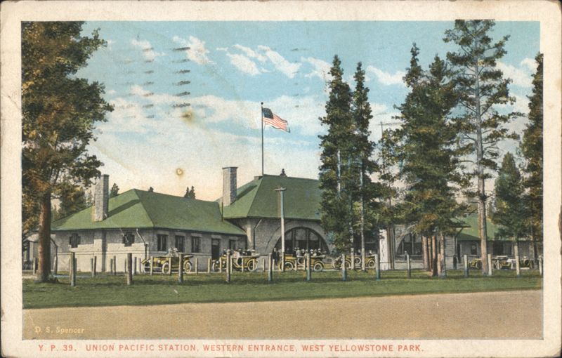 Union Pacific Station, Western Entrance, West Yellowstone Montana
