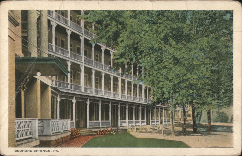Bedford Springs Hotel, Multi-Story Porches Pennsylvania