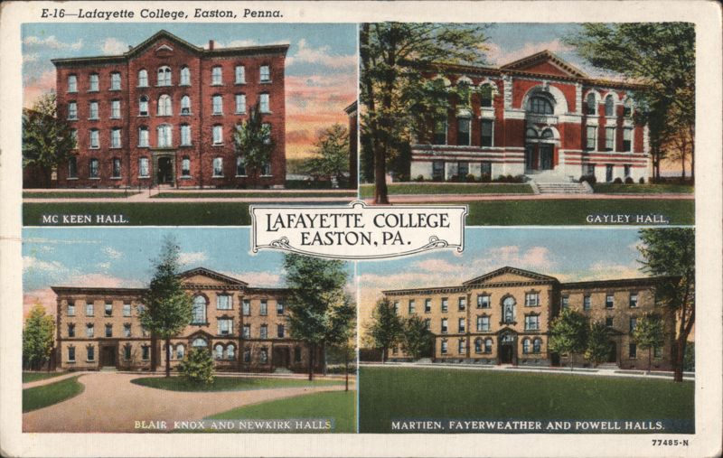 Lafayette College, Easton, PA - Campus Buildings Pennsylvania