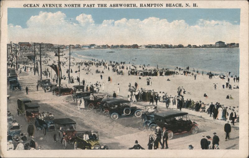 Ocean Avenue North Past The Ashworth, Hampton Beach, NH New Hampshire
