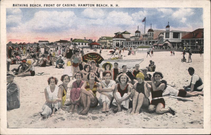 Bathing Beach, Front of Casino, Hampton Beach, NH New Hampshire