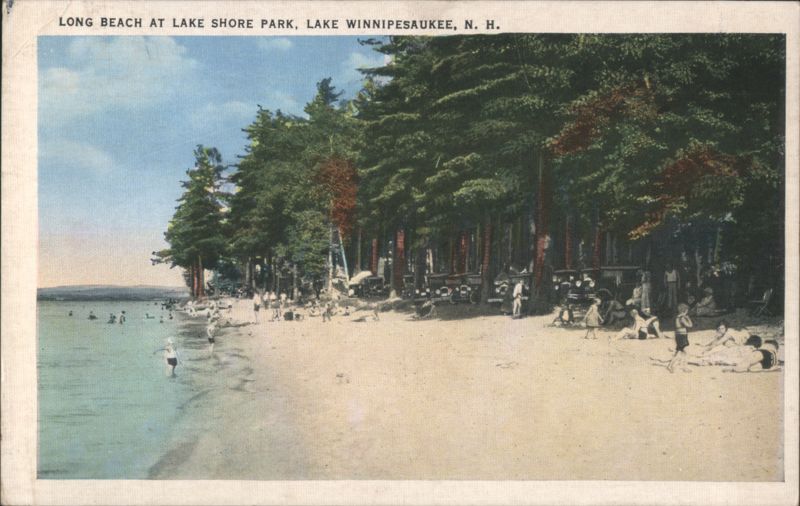 Long Beach at Lake Shore Park, Lake Winnipesaukee Laconia New Hampshire