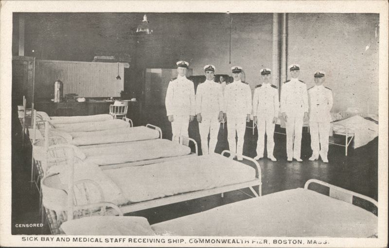 Sick Bay and Medical Staff Receiving Ship, Commonwealth Pier Boston Massachusetts