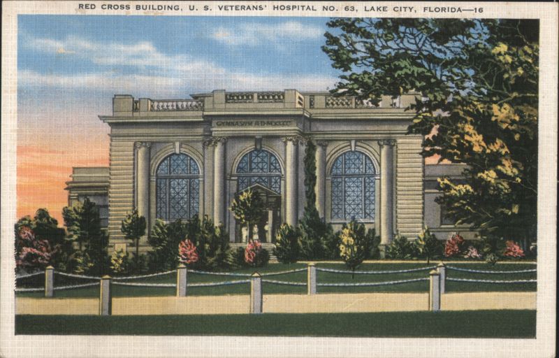 Red Cross Building, U. S. Veterans' Hospital No. 63 Lake City Florida