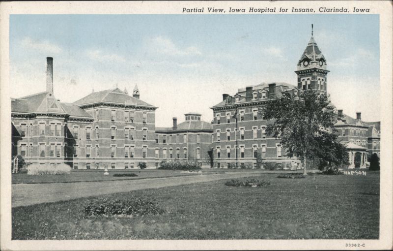 Partial View, Iowa Hospital for Insane, Clarinda, Iowa