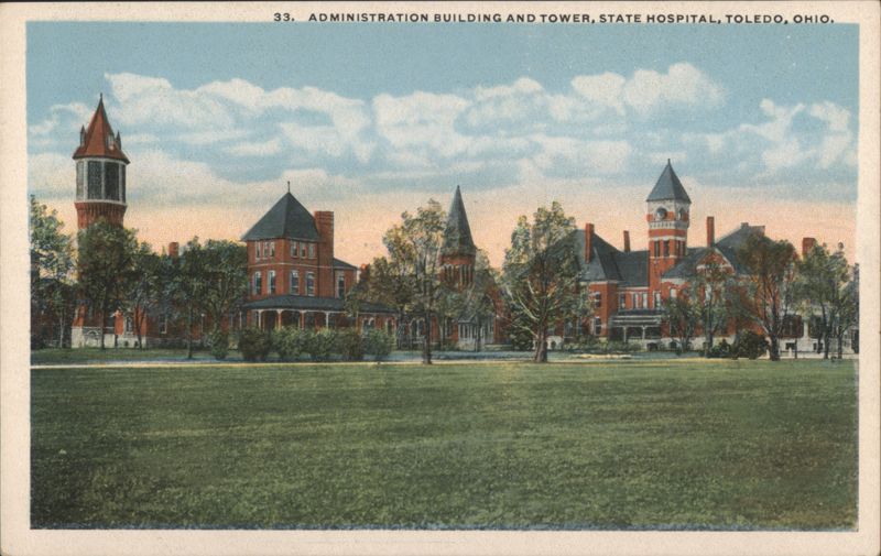 Administration Building and Tower, State Hospital, Toledo, OH Ohio