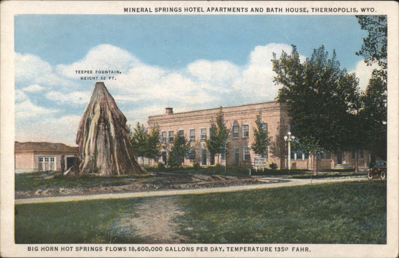 Mineral Springs Hotel Apartments and Bath House Thermopolis Wyoming