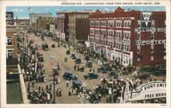Garrison Ave., Looking East from Free Bridge Postcard