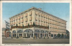 Penn-Stroud Hotel, Stroudsburg, PA Postcard