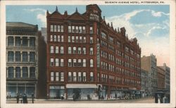 Seventh Avenue Hotel, Pittsburgh Postcard