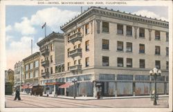 Hotel Montgomery, San Jose, California Postcard