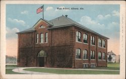 High School, Albany, AL Postcard