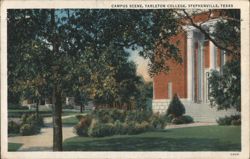 Campus Scene, Tarleton College, Stephenville, Texas Postcard